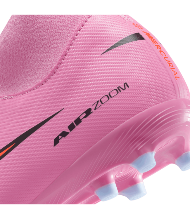 Nike Nike Jr Zoom Mercurial Superfly 10 Academy FG Cleats - Magic Flamingo/Total Crimson/Black