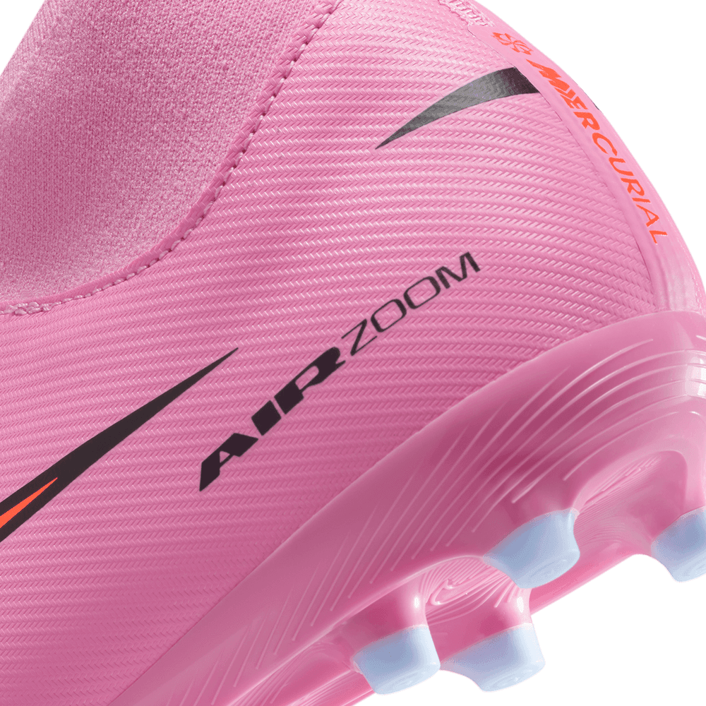Nike Jr Zoom Mercurial Superfly 10 Academy FG Cleats - Magic Flamingo/Total Crimson/Black