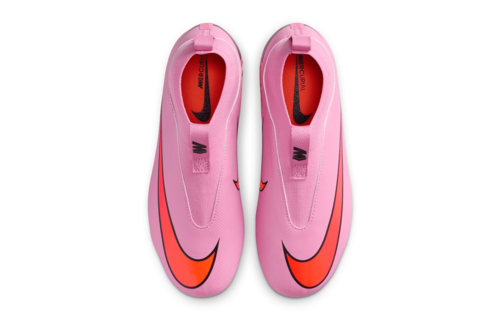 Nike Jr Zoom Mercurial Superfly 10 Academy FG Cleats - Magic Flamingo/Total Crimson/Black