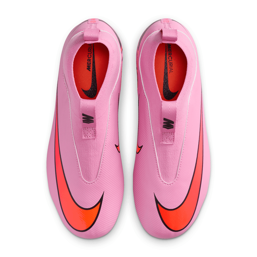 Nike Jr Zoom Mercurial Superfly 10 Academy FG Cleats - Magic Flamingo/Total Crimson/Black