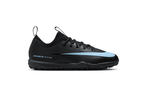 Nike Jr. Zoom Mercurial Vapor 16 Academy TF Fear Nothing Turf Shoes- Black/Ice Blue