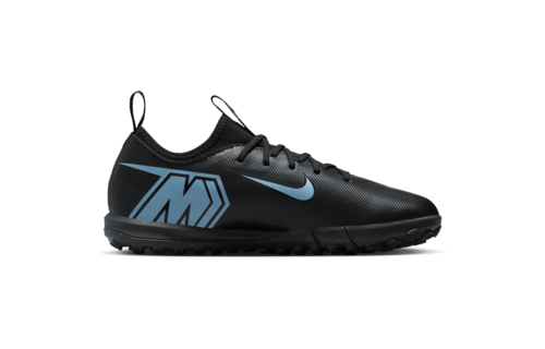 Nike Jr. Zoom Mercurial Vapor 16 Academy TF Fear Nothing Turf Shoes- Black/Ice Blue
