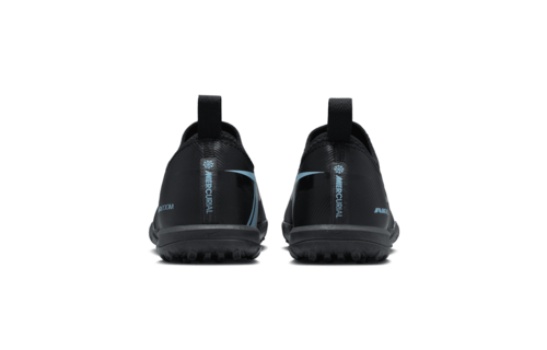 Nike Jr. Zoom Mercurial Vapor 16 Academy TF Fear Nothing Turf Shoes- Black/Ice Blue