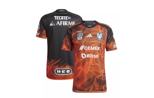 adidas UANL Tigres 2023 - 24 Third Jersey - Power Orange/Black/Multi