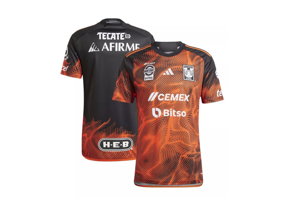 adidas UANL Tigres 2023 - 24 Third Jersey - Power Orange/Black/Multi