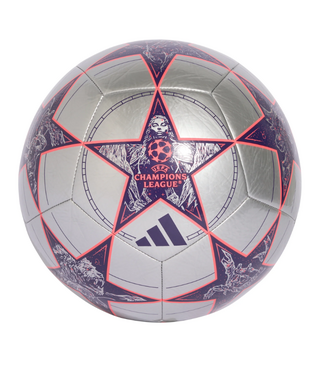 adidas adidas UCL Champions League 2025 - 26 KO Club Ball - Silver Metallic/Dark Purple/Turbo