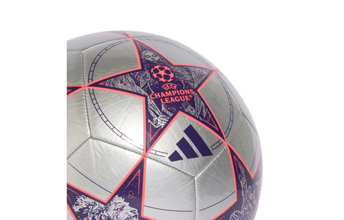 adidas UCL Champions League 2025 - 26 KO Club Ball - Silver Metallic/Dark Purple/Turbo