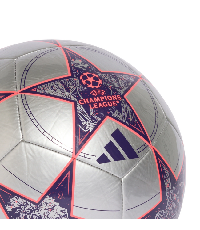 adidas adidas UCL Champions League 2025 - 26 KO Club Ball - Silver Metallic/Dark Purple/Turbo