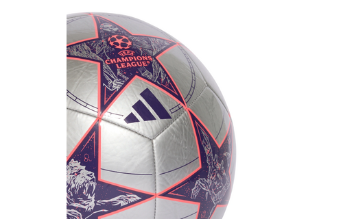 adidas UCL Champions League 2025 - 26 KO Club Ball - Silver Metallic/Dark Purple/Turbo