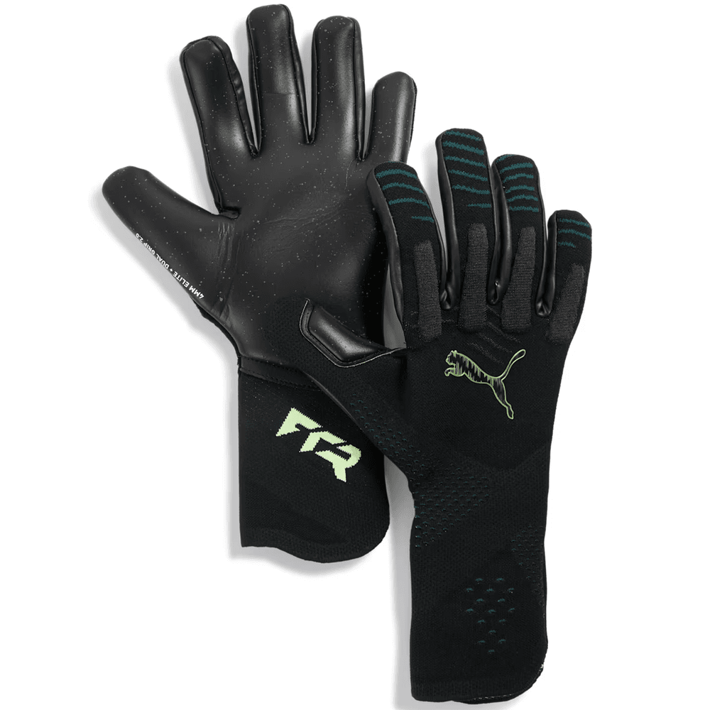 Puma Future Ultimate NC Pro Goalie Goalkeeper Gloves - Black/Green Terrain/Fizzy Light