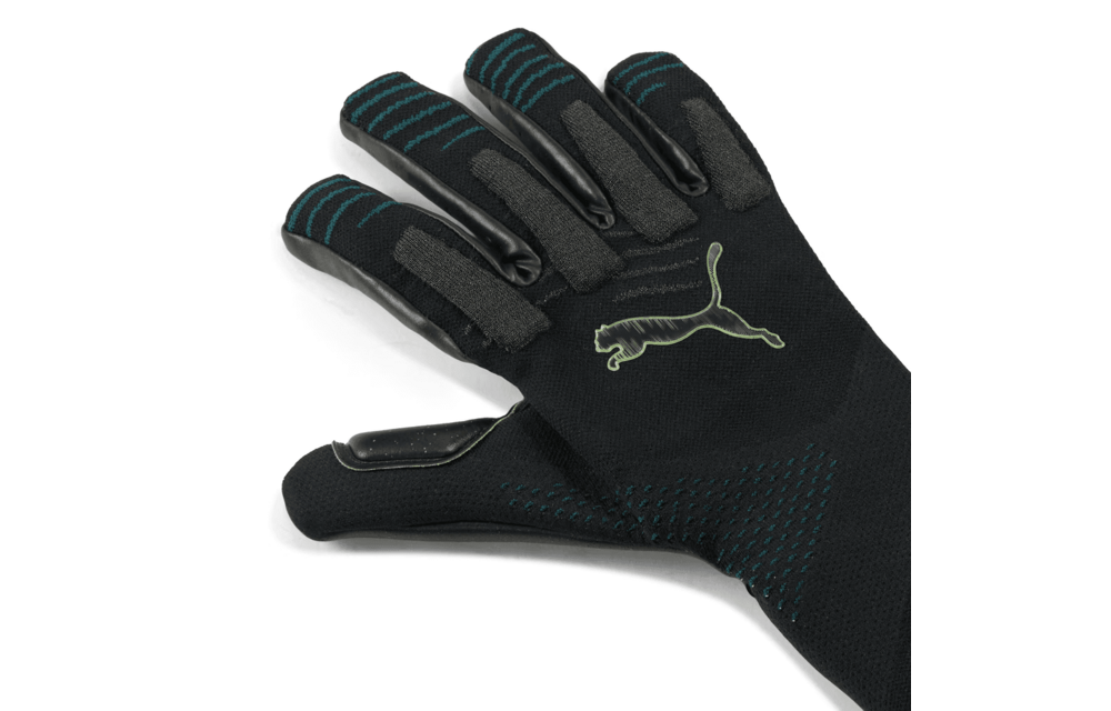 Puma Future Ultimate NC Pro Goalie Goalkeeper Gloves - Black/Green Terrain/Fizzy Light