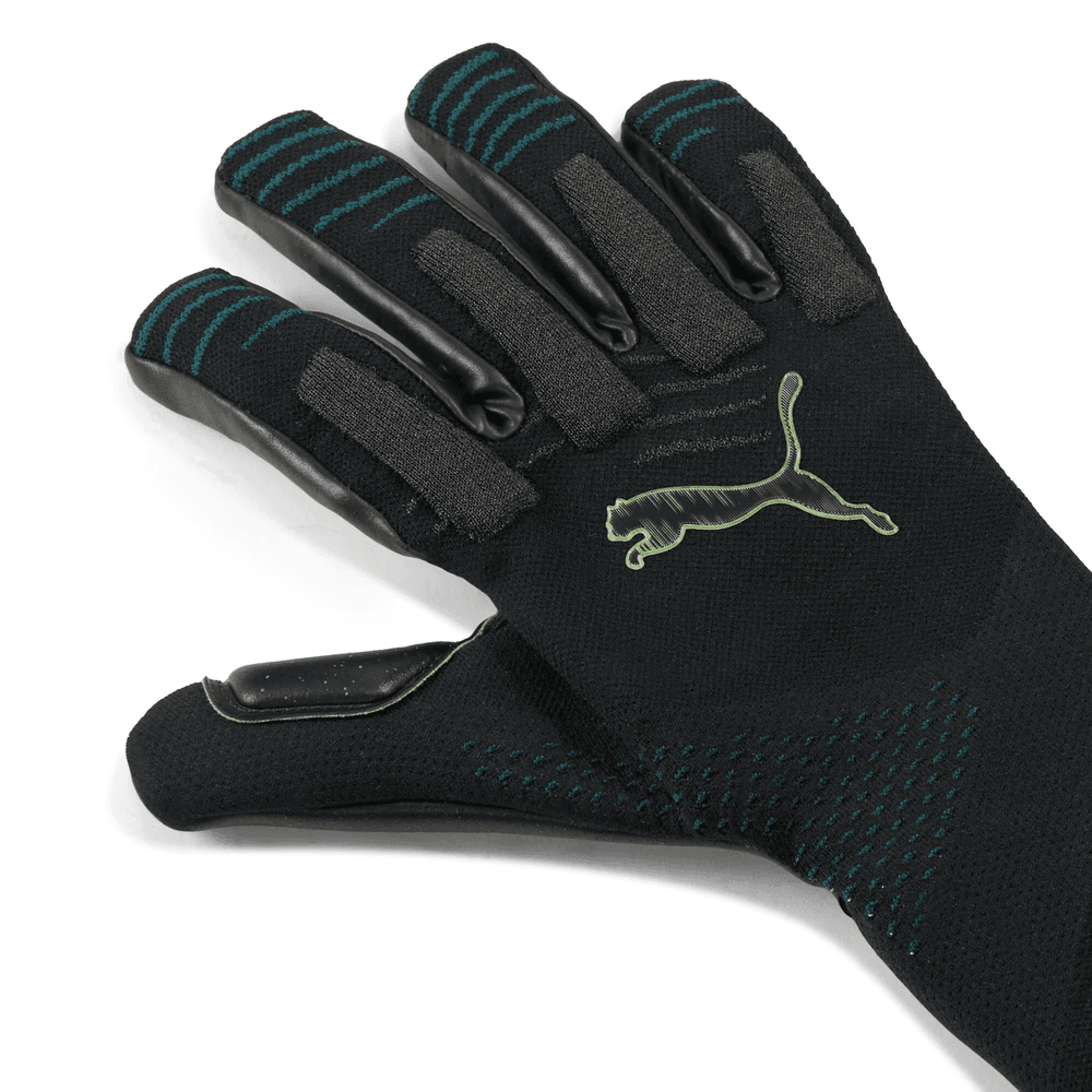 Puma Future Ultimate NC Pro Goalie Goalkeeper Gloves - Black/Green Terrain/Fizzy Light