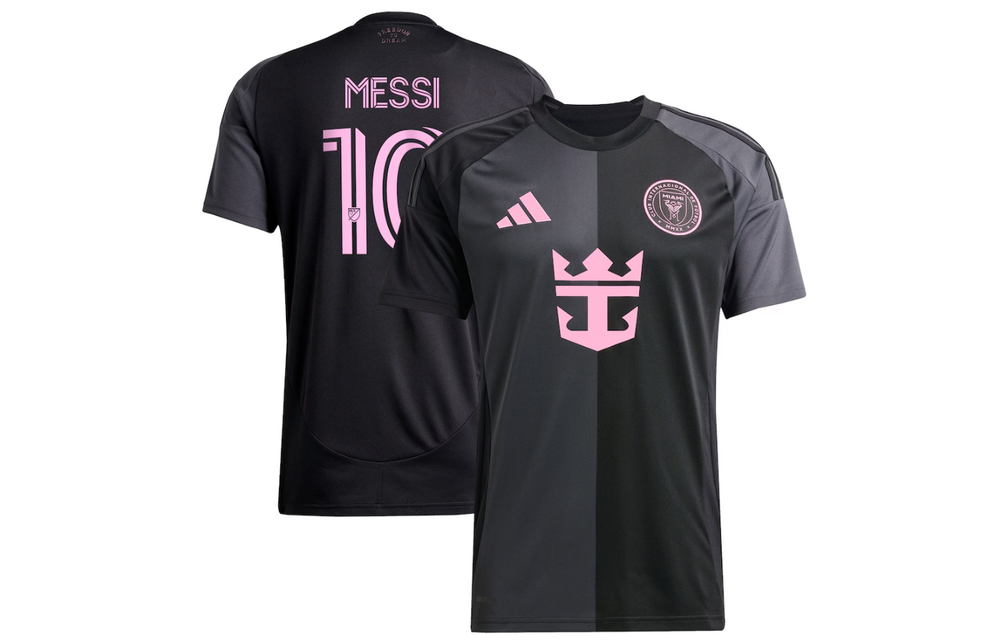 adidas Inter Miami 2025 - 26 Messi # 10 Away Jersey - Black/Bliss Pink