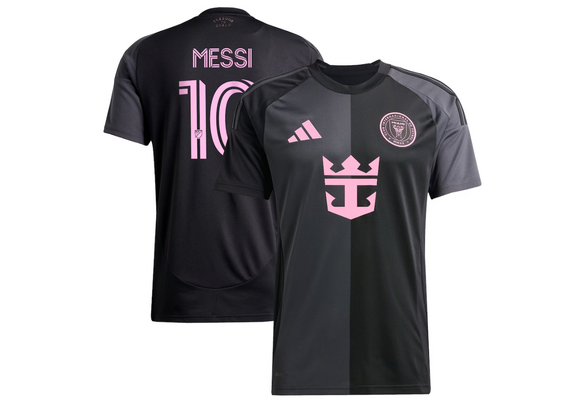 adidas Inter Miami 2025 - 26 Messi # 10 Away Jersey - Black/Bliss Pink