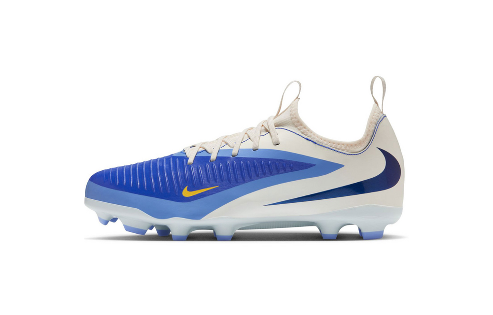 Nike Jr Phantom 6 LV8 Low Academy FG / MG Cleats - Racer Blue/Dark Obsidian