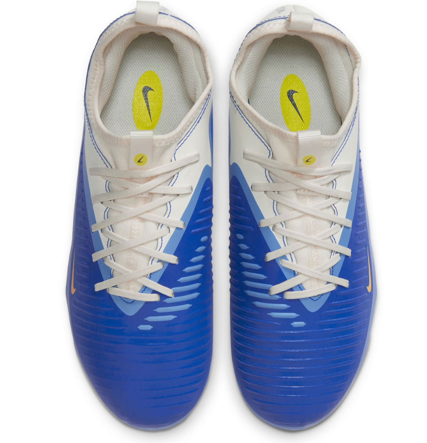 Nike Jr Phantom 6 LV8 Low Academy FG / MG Cleats - Racer Blue/Dark Obsidian