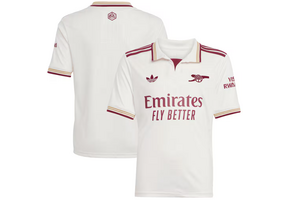 adidas Arsenal 2025 - 26 Youth Third Jersey - Cloud White/Burgundy