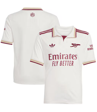 adidas adidas Arsenal 2025 - 26 Youth Third Jersey - Cloud White/Burgundy