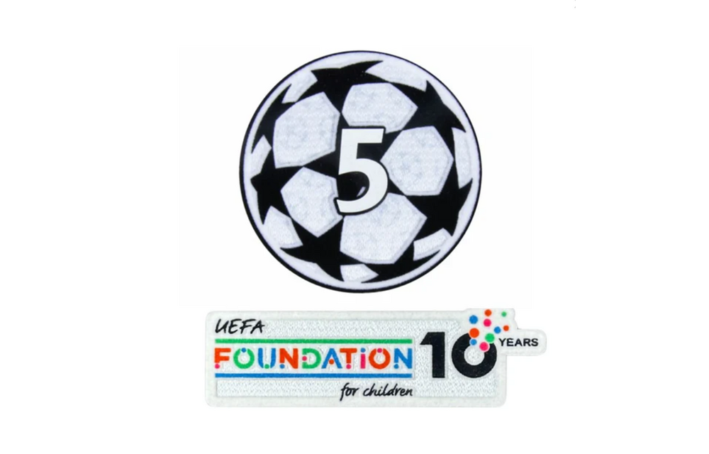 Sporting ID UEFA Champions League Barcelona 5 Sleeve Patch - Adult Size