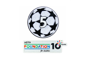 Sporting ID UEFA Champions League Barcelona 5 Sleeve Patch - Adult Size