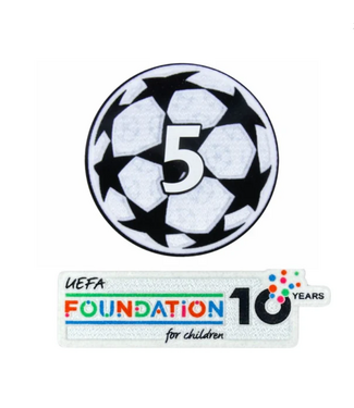 Sporting ID UEFA Champions League Barcelona 5 Sleeve Patch - Adult Size