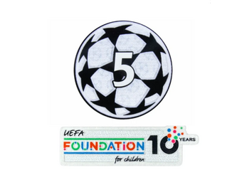 Sporting ID UEFA Champions League Barcelona 5 Sleeve Patch - Adult Size