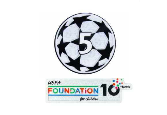 Sporting ID UEFA Champions League Barcelona 5 Sleeve Patch - Adult Size