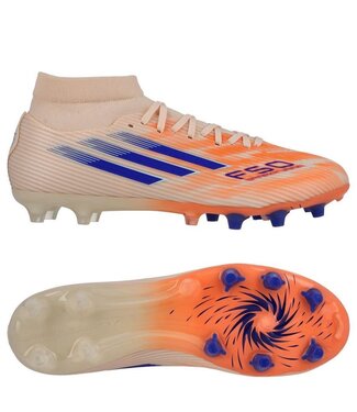 adidas adidas Womens F50 Sparkfusion League Mid FG / MG - Bliss Orange/Lucid Blue/Beam Orange