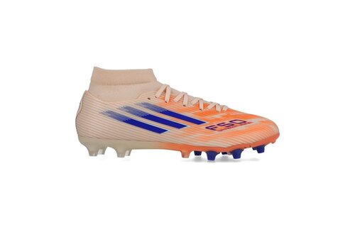 adidas Womens F50 Sparkfusion League Mid FG / MG - Bliss Orange/Lucid Blue/Beam Orange