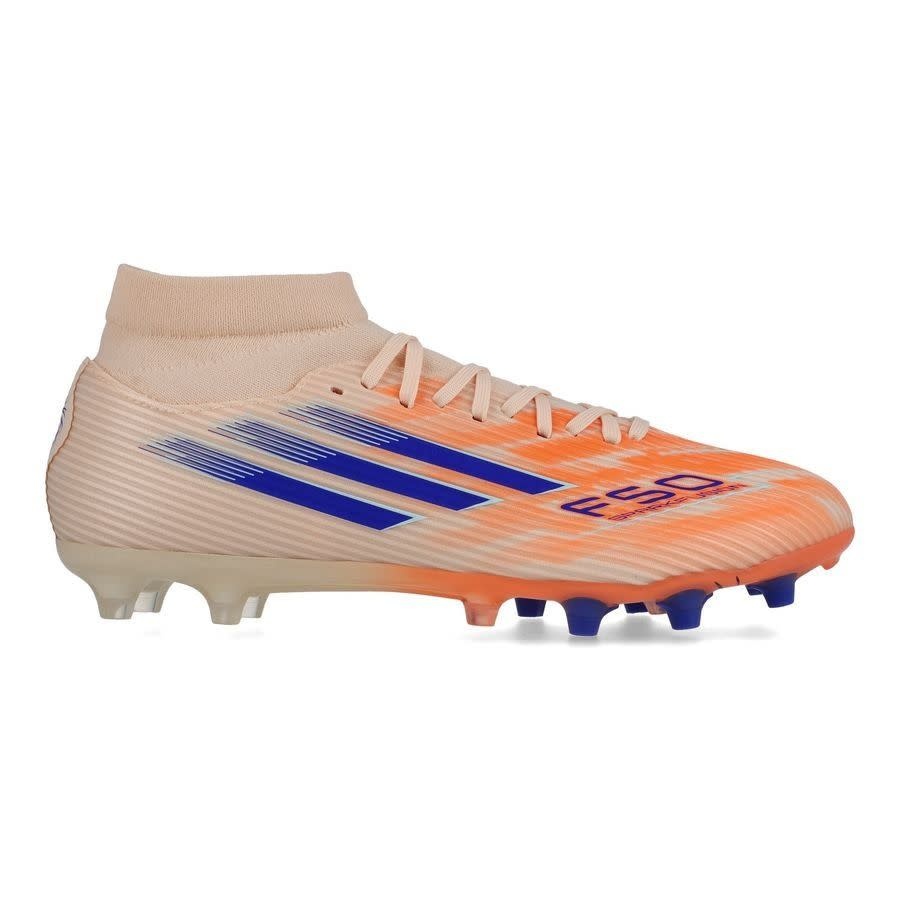 adidas Womens F50 Sparkfusion League Mid FG / MG - Bliss Orange/Lucid Blue/Beam Orange