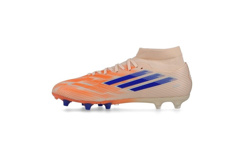 adidas Womens F50 Sparkfusion League Mid FG / MG - Bliss Orange/Lucid Blue/Beam Orange