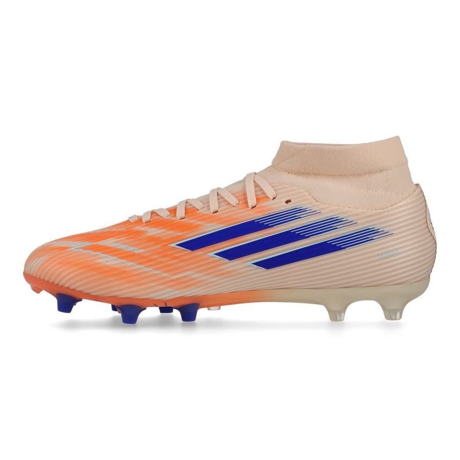 adidas Womens F50 Sparkfusion League Mid FG / MG - Bliss Orange/Lucid Blue/Beam Orange