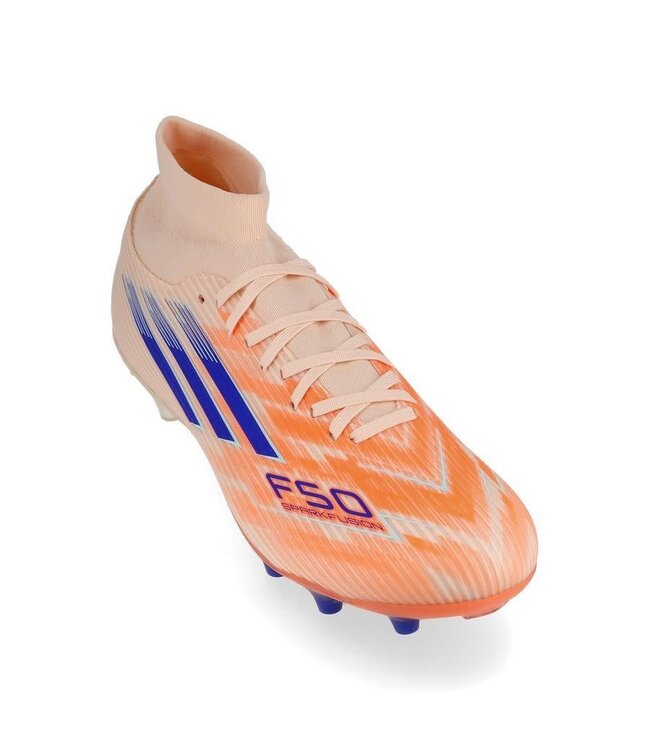 adidas adidas Womens F50 Sparkfusion League Mid FG / MG - Bliss Orange/Lucid Blue/Beam Orange