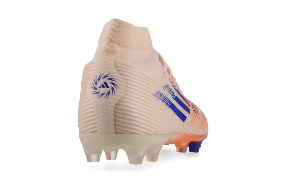adidas Womens F50 Sparkfusion League Mid FG / MG - Bliss Orange/Lucid Blue/Beam Orange