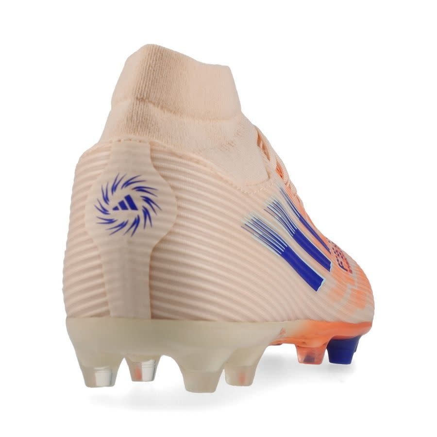 adidas Womens F50 Sparkfusion League Mid FG / MG - Bliss Orange/Lucid Blue/Beam Orange