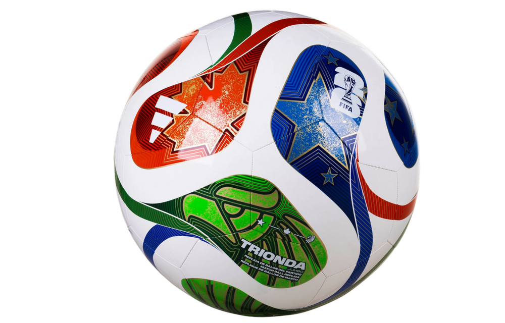 adidas FIFA World Cup 2026 Trionda JUMBO Soccer Ball - White/Royal Blue/Solar Blue/Power Red