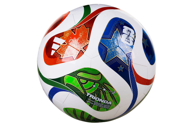 adidas FIFA World Cup 2026 Trionda JUMBO Soccer Ball - White/Royal Blue/Solar Blue/Power Red