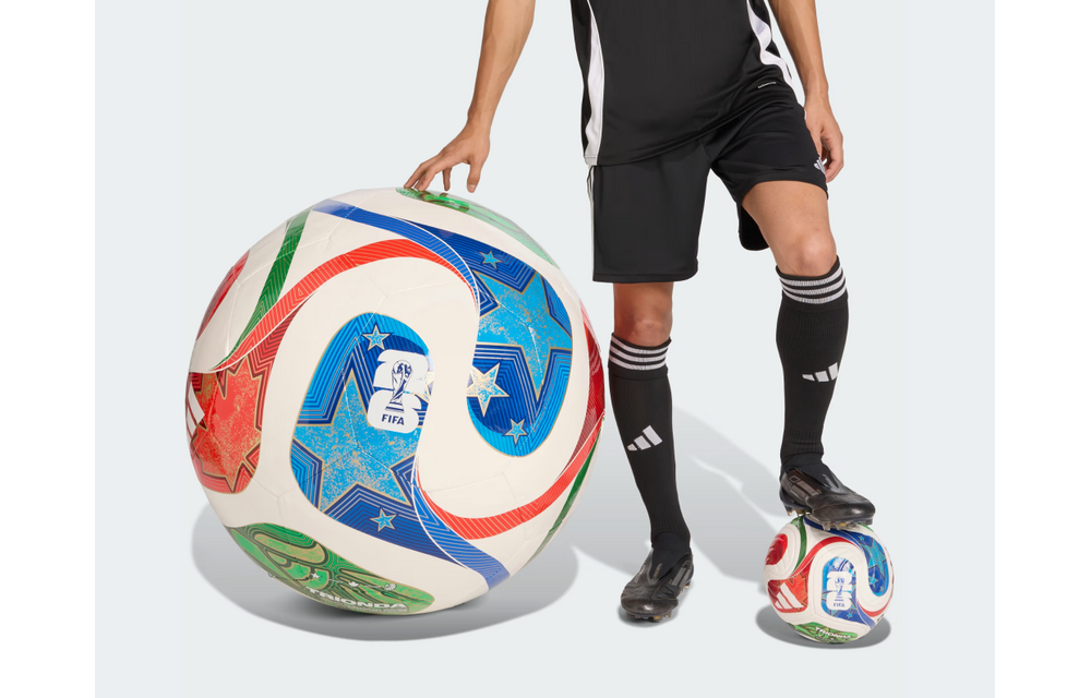 adidas FIFA World Cup 2026 Trionda JUMBO Soccer Ball - White/Royal Blue/Solar Blue/Power Red