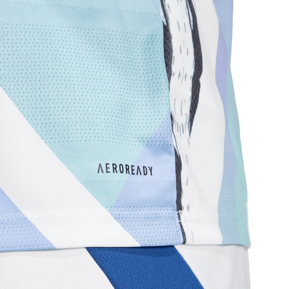 adidas Arsenal 2024 - 25 Prematch Training Jersey- Better Scarlet/White/Black/Clear Aqua