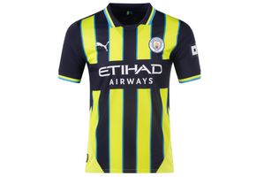 Puma Manchester City 2024 -25 Away Jersey - Navy/Yellow Glow