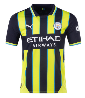 Puma Puma Manchester City 2024 -25 Away Jersey - Navy/Yellow Glow