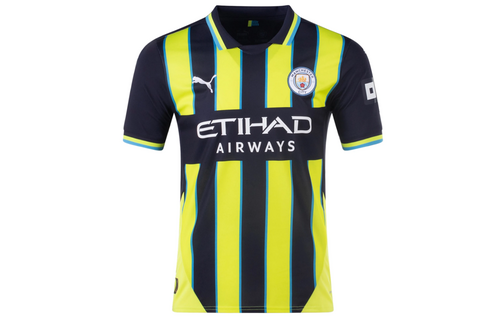 Puma Manchester City 2024 -25 Away Jersey - Navy/Yellow Glow