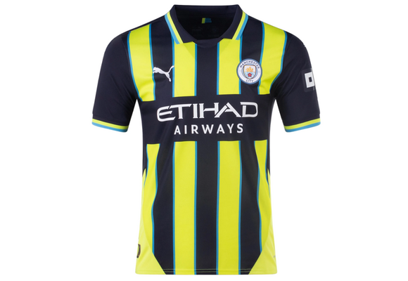 Puma Manchester City 2024 -25 Away Jersey - Navy/Yellow Glow