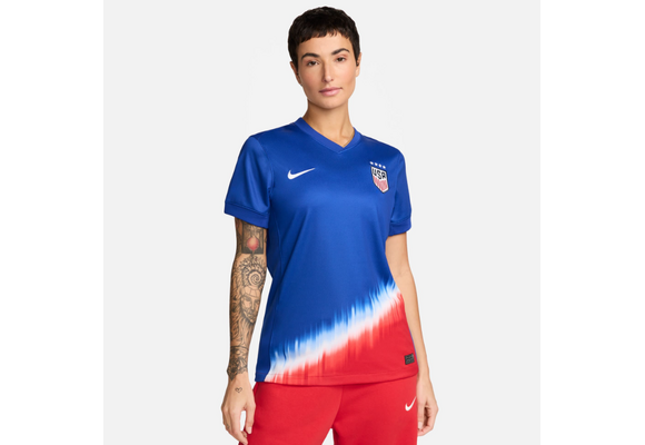 Nike Womens USA United States Copa America USWNT 2024 Away Jersey -Old Royal/Red/White/Loyal Blue/Red