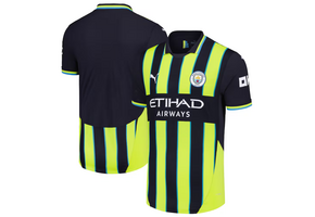 Puma Manchester City 2024 -25 Authentic Away Jersey - Navy/Yellow Glow