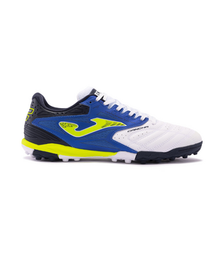 Joma Joma Cancha 2402 Turf Soccer Shoes - White/Royal/Yellow