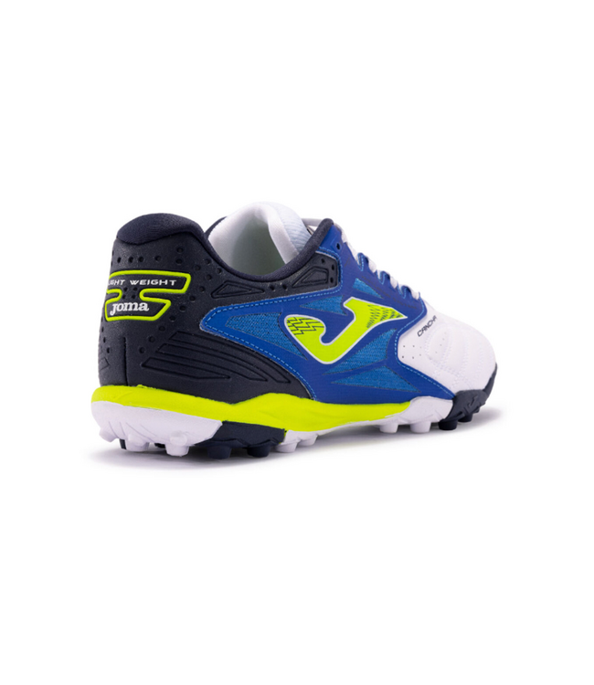 Joma Joma Cancha 2402 Turf Soccer Shoes - White/Royal/Yellow