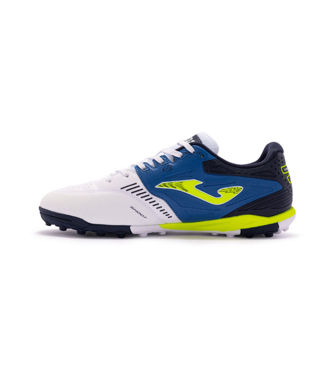 Joma Joma Cancha 2402 Turf Soccer Shoes - White/Royal/Yellow