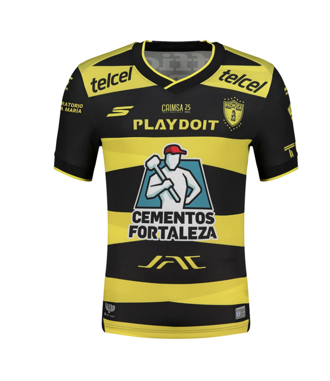 Skechers Skechers  2025-  26 Pachuca Third Jersey - Lime Yellow/Black