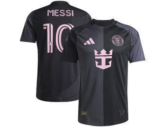 adidas Inter Miami 2025 - 26 Messi # 10 Authentic Away Jersey - Black/Bliss Pink